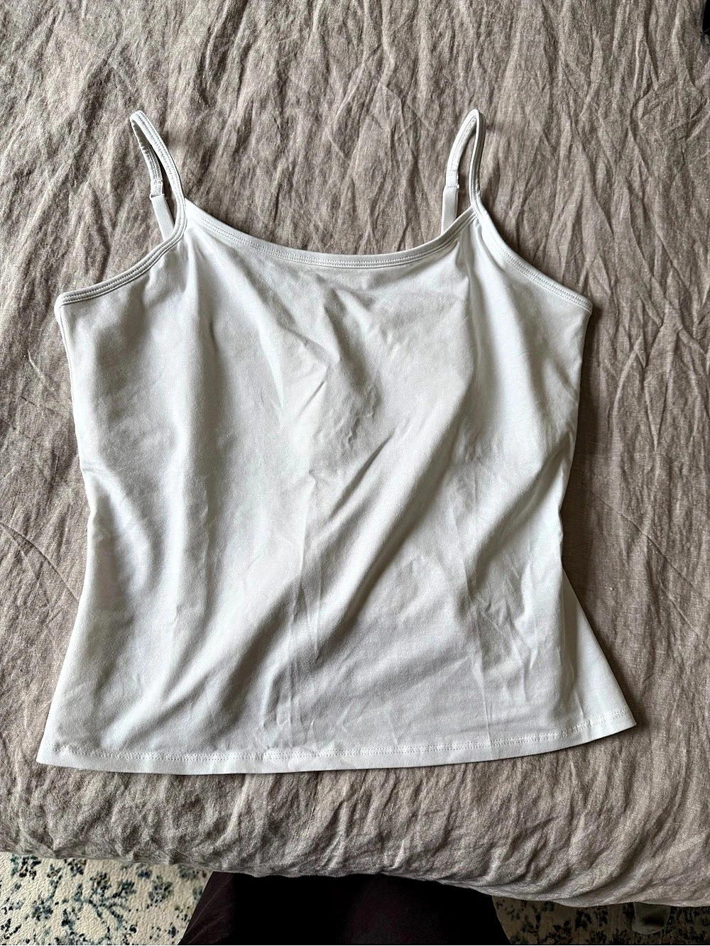 Pact White Organic Cotton Camisole